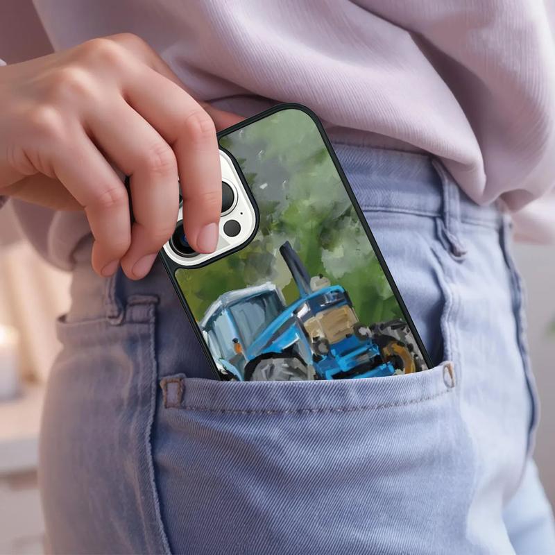 Farm Vehicle Tractor Phone Case For iPhone 17 Air 15 16e 14 13 Pro Max Coque 12 11 Pro Max PLUS cover