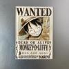 Kreativní magnet s plakátem Wanted z One Piece - Anime Kreslená Dekorace na ledničku & Samolepka na vzkazy