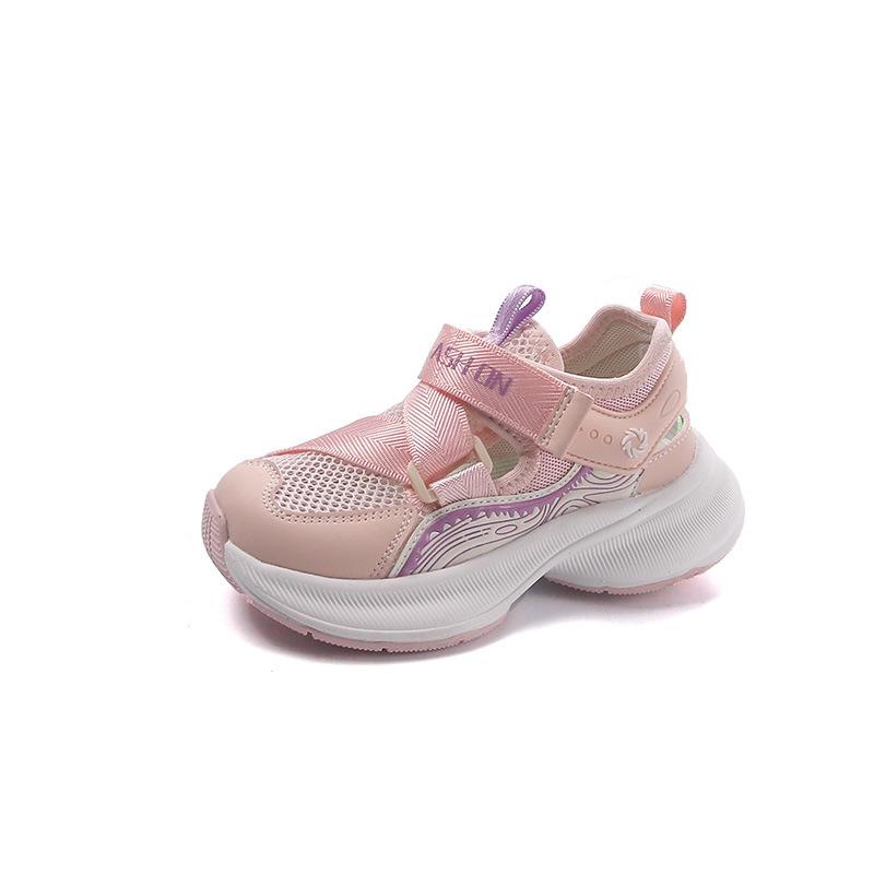 Summer Popular Boys and Girls Hollowed Leisure Sports Sandals Soft Bottom Non-Slip Net Surface Pumps