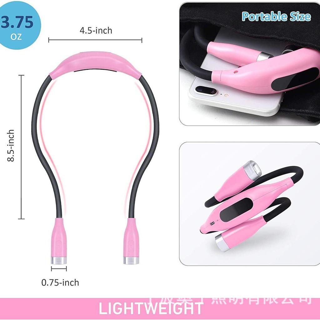 USB Rechargeable Neck Light for Eye Protection - Ideal for Reading, Outdoor Night Running, and Students