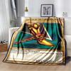 Anime Yu Gi Oh Card Throw Blanket Blue Eyes White Dragon Anime Cartoon Soft Plush Blanket Bedroom Bedspread Home Decor