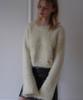 DEHEVE Hairy Flare Sleeve Knit [Cream]