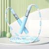 280CM Kids Skipping Rope Segmented Soft Bead Adjustable Signable Non-slip Handle Tangle-Free Physical Testing Training Students Jump Rope