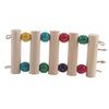 Pet Ladder Bridge Wood Climbing Swing Portable Mouse Hamster   Canary Pet Toys (5Steps S)