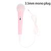 3.5Mm Jack Wired Microphone Lightweight Singing Mechine Home Kids Musical Toy Easy Use No Battery Portable Handheld Microphone