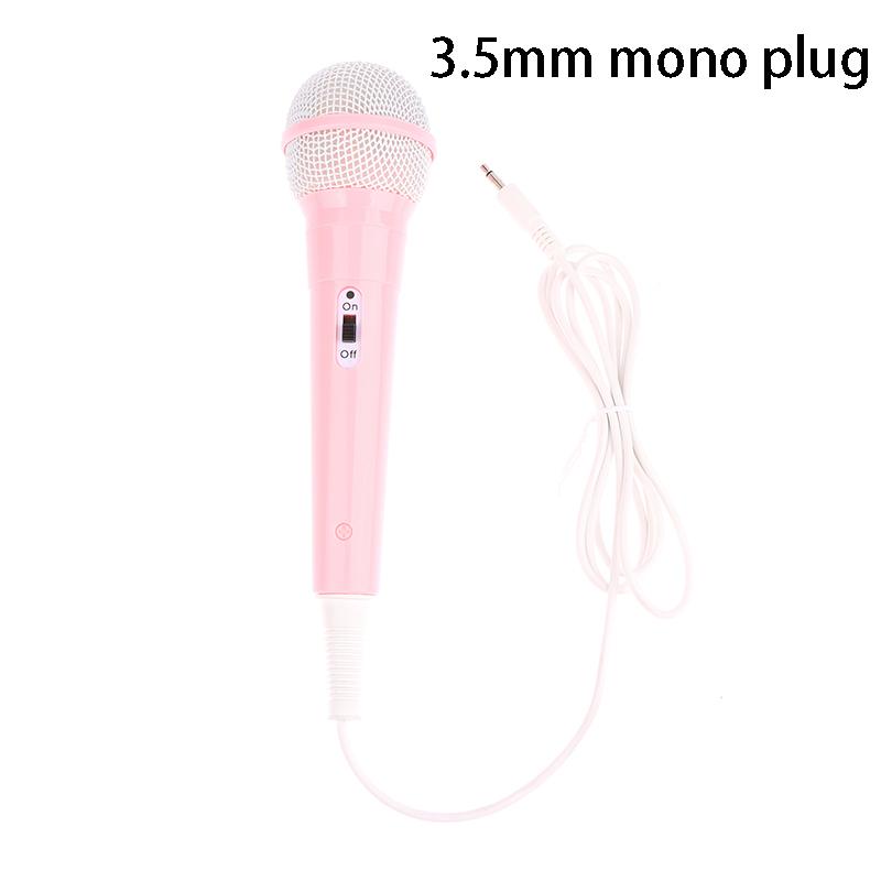 3.5Mm Jack Wired Microphone Lightweight Singing Mechine Home Kids Musical Toy Easy Use No Battery Portable Handheld Microphone
