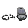 Luce Bici Solare Impermeabile Anti   Alta Luminosità Integrata Tromba Bici Solare Luce Anteriore per Ciclismo Notturno