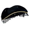 Stylish Black Pirate Hat With Lace And Feather Detail Halloween Cosplay Hat Perfect For Costume Parties