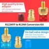 1/2Pcs Prevent Leakage Refrigerant Quick Couplers Kit  Car Air Conditioner
