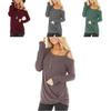 Elegant Women Off One Shoulder Long Sleeve T Shirt Stylish Casual Blouse Tunic Top