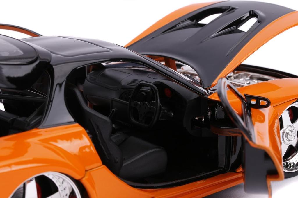 Jada Toys Fast & Furious Series 1/24 F&F Mazda RX-7 Orange/Black (Han) Finished Product