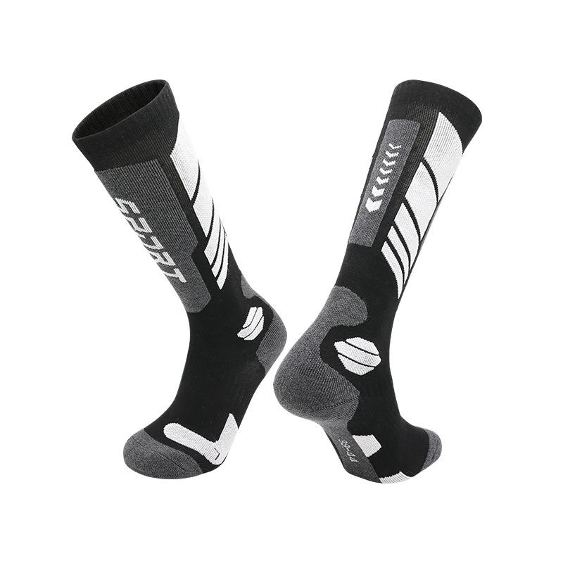 Merino Wool Ski Socks - Warm, Anti-Slip Snow Socks for Autumn and Winter Outdoor Sports