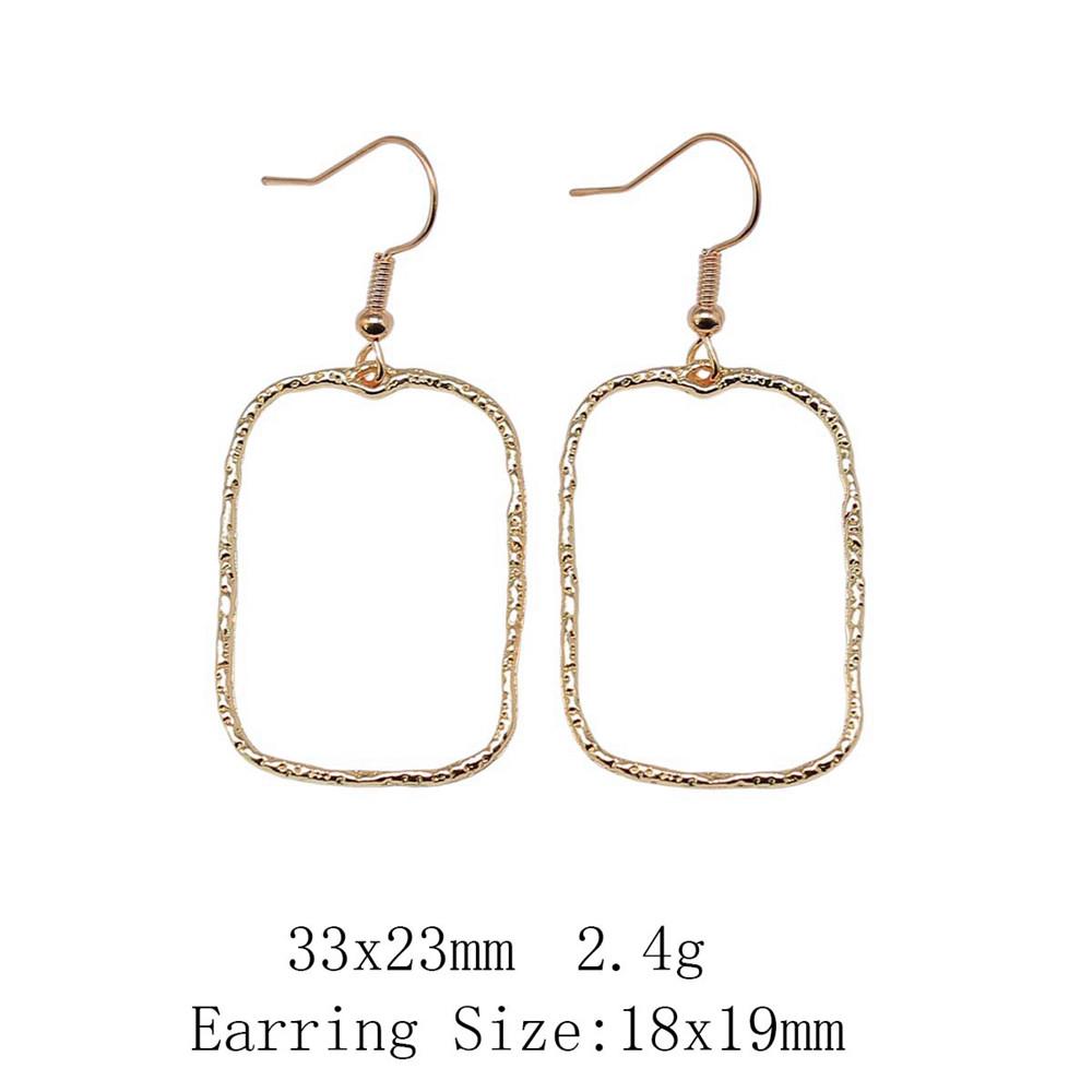 New Year's Day Earrings Women Geometric Water Drop Circle Drop & Dangle Earring Home Garden Party Earrings