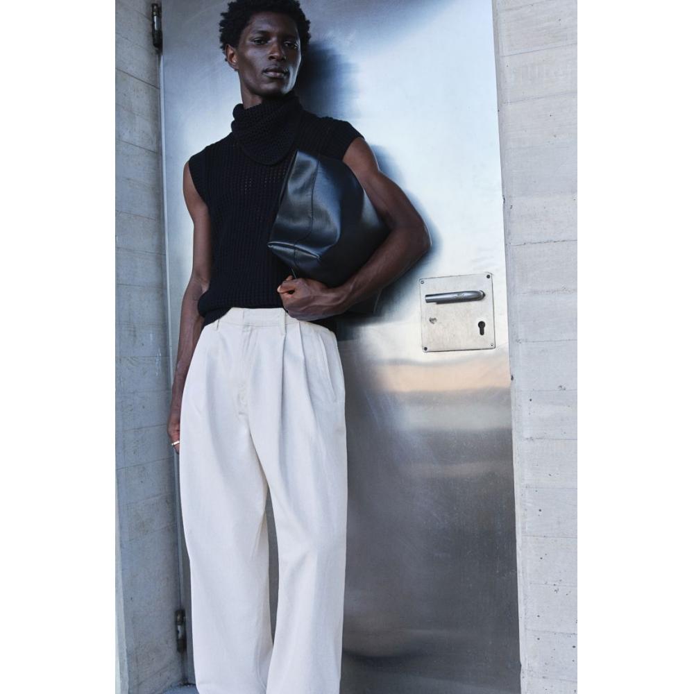 H M deniM Pants Relaxed Fit ligHt Beige