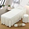 Bed Cover Massage Table Skirt Valance Sheet for Cosmetic Beds With Hole 75x31inch