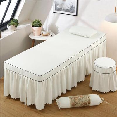 Bed Cover Massage Table Skirt Valance Sheet for Cosmetic Beds With Hole 75x31inch