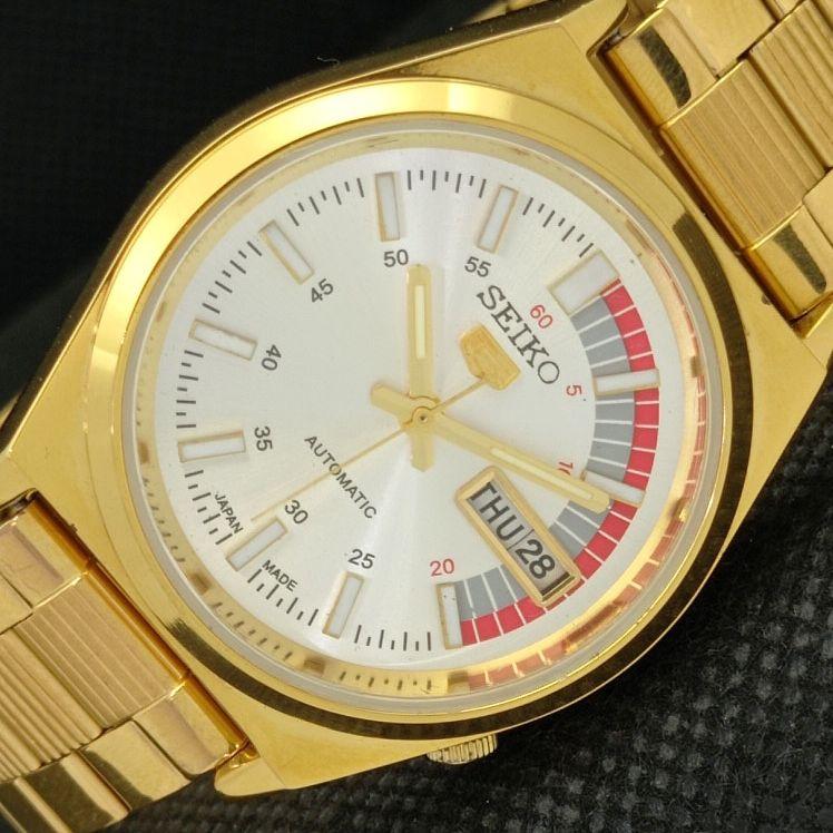 

REFURBISHED VINTAGE SEIKO 5 AUTOMATIC JAPAN MENS D/D SILVER WATCH 607-a314711-2 SKU607-a314711