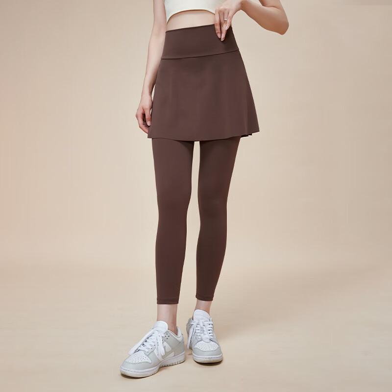 OLOMM Faux Two-Piece A-Line Pleated High-Waist Butt-Lifting Shorts S-L