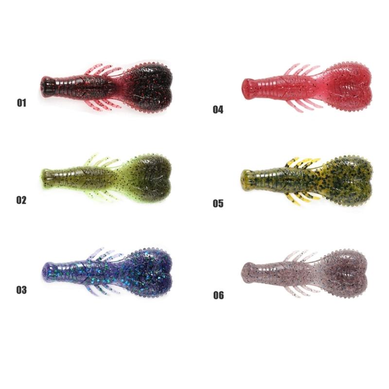 Soft Baits Crawfish Lures Artificial Fishing Baits Lure for Trout 6.2cm 6.7g Heavy Weighted Swimbait Fishing Tackle