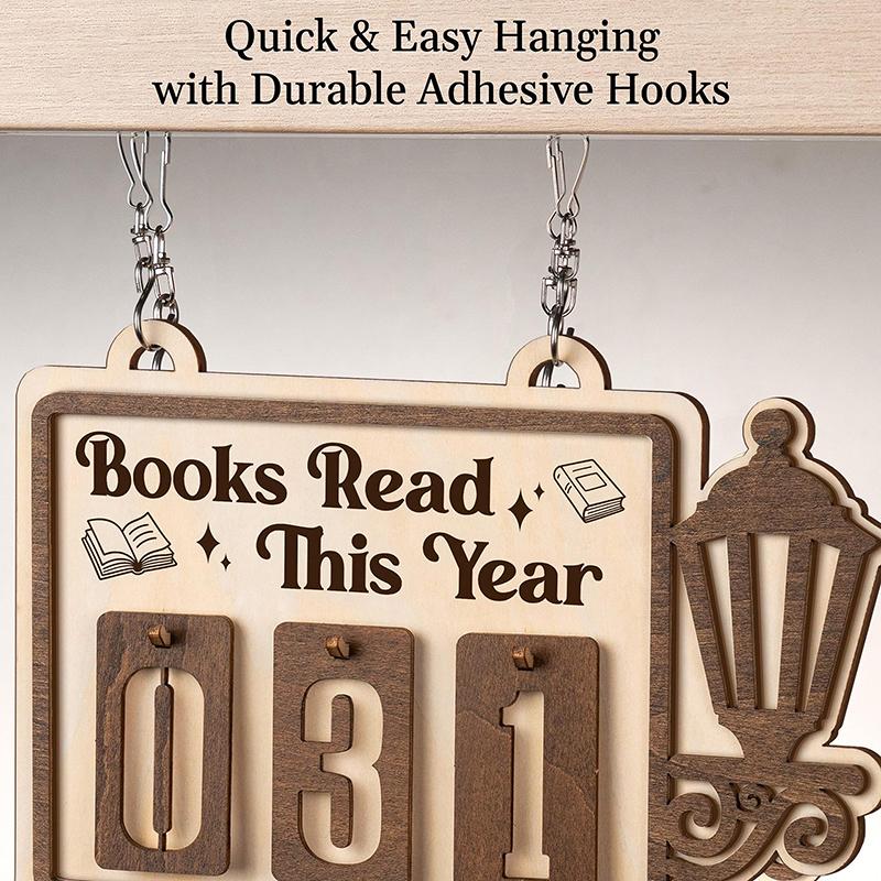 Books Read Tracker Books Read Bookshelf Counter Bookish Decor Bookish Gift Gift For Readers Book Lovers Gift 1Pc