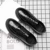 Fashion 2024 Men Dress Leather Shoes for Men Crocodile Grain Male Shoes Lace Mens Business Formal Shoe Round Toe Casual Designer Shoes