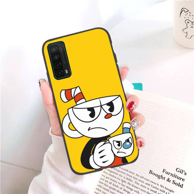 Roztomilý herní obal na telefon Cuphead pro Honor 7A Pro 7C 10i 8A 8X 8S 8 9 10 20 Lite Silikonový kryt