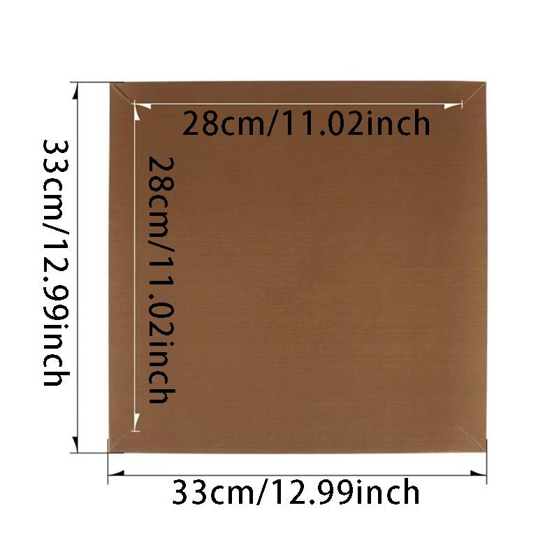 

1pc Heat Resistant Non-Stick Baking Mat for Cake Bread Meat Grilling - Reusable Oven Liners for Kitchen Gadgets and Accessories