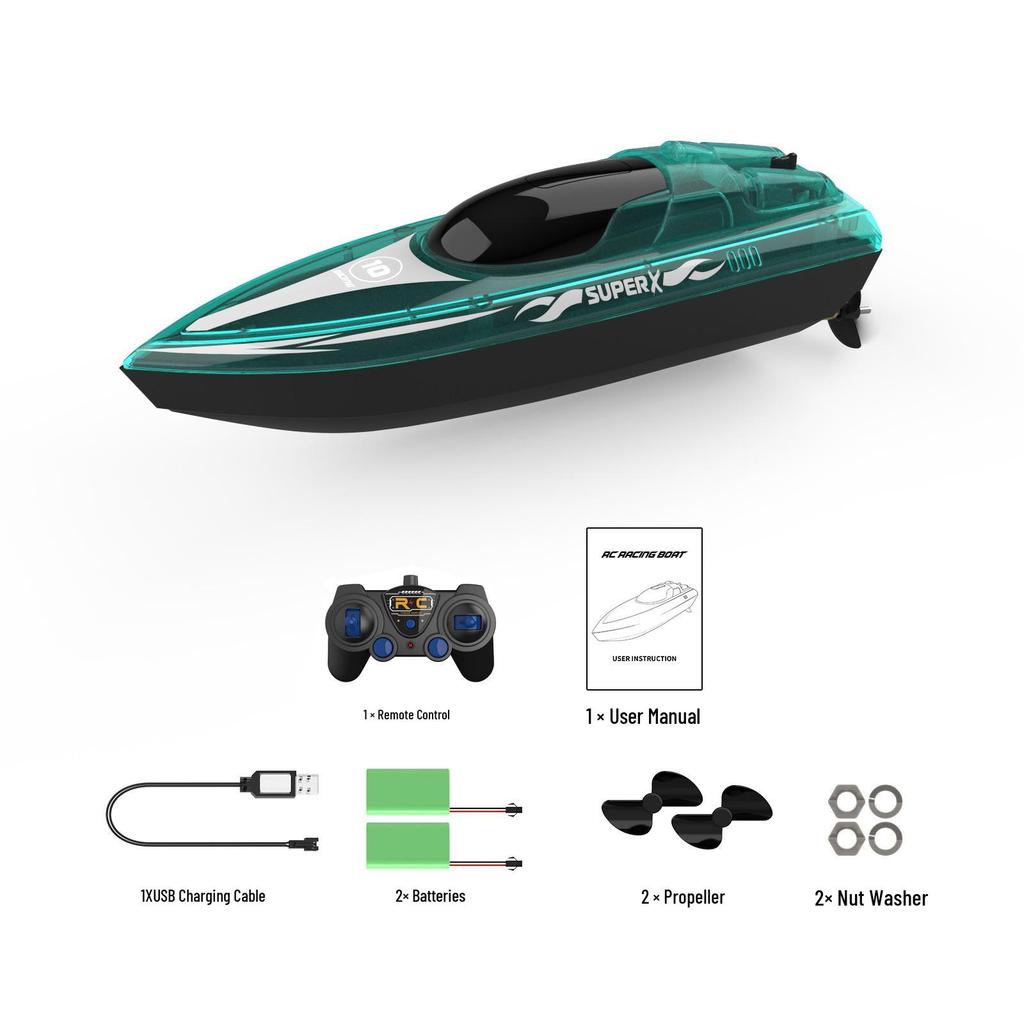 Children's Educational Remote Control Electric Toy Speedboat – Outdoor Smart Celebrity Toy Boat