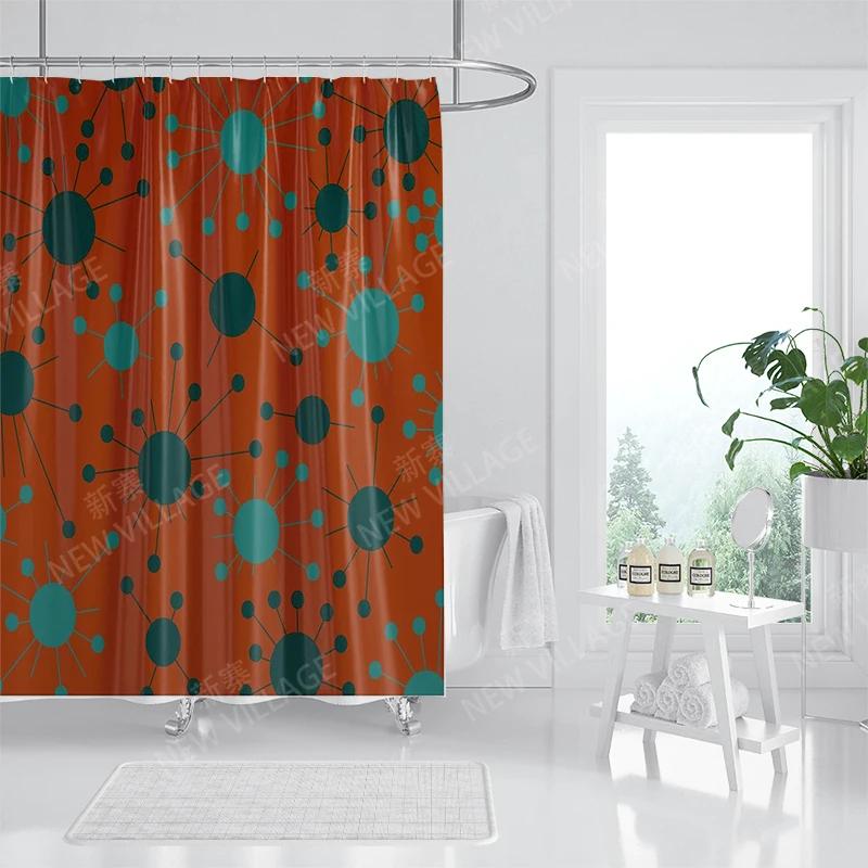 Wodoodporne zasłony prysznicowe z tkaniny Akcesoria do zasłon łazienkowych Zasłona kąpielowa pod prysznic 180x200 240*200 dekoracja boho abstrakcyjna