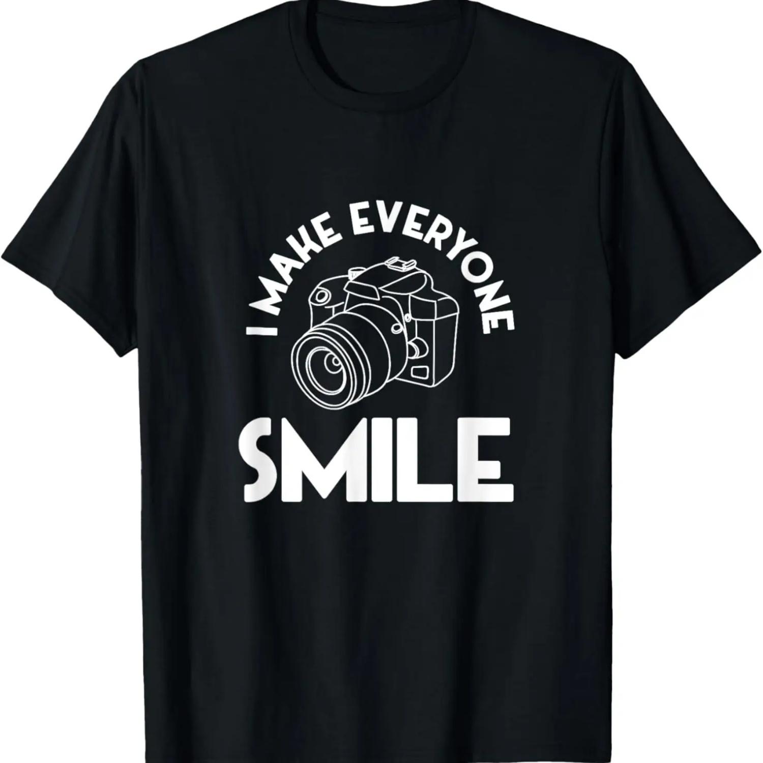 День фотографии - Футболка с изображением камеры и фотографа S