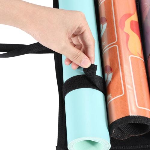 Sumnacon Playmat Storage Pocket, Card Game Mat Holder, Black, 12+1 Large Capacity