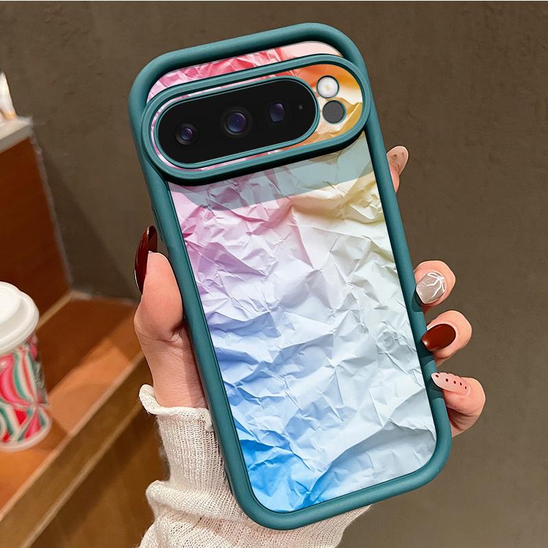 Rainbow Line Print Case For Google Pixel 10 Pro XL For Google 9A 9 8 7 Pro 8A 7A Shockproof Bumper Soft Silicone Phone Back Cover
