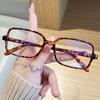 Korean square simple plastic reading glasses for men and women fashion trendy anti blue light Eyewear