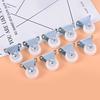 Universal Casters 1" Furniture Wheel Castor White Pp Nylon One Way Wheel