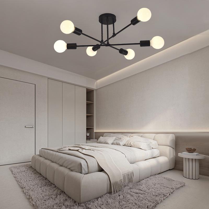 Nordic Modern Wrought Iron Branch Pendant Light for Small Living Room