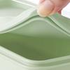 Skater Lunch Box Dull Green 630ml 2 Tiers Silicone Inner Lid Slim Type for Women Made In Japan SSLW6AG-A