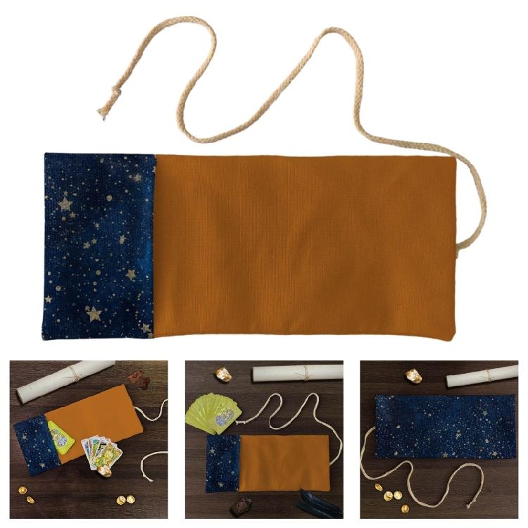 Tarots Storage Bag Multipurpose Gift Packaging Pouches Board Game Card Bag Foldable Card Organizers Rolls Up Card Sleeve