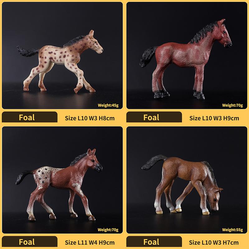 Realistic Wild Horse Action Figure Plaything - Collector-Worthy Animales Miniature Children-Friendly Perfect Present for Animal Lovers