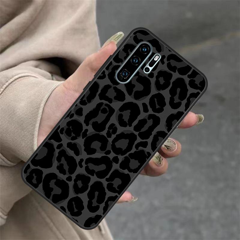 Leopard Print Black Cheetah Pattern For Huawei Nova 11i 8i 7i 3i Nova 9 10 SE 5T Y60 Y70 Y90 Y91 Y61 P20 P30 P40 Lite Pro Case