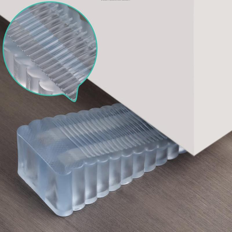 Rubber Door Plug Non-Perforated Creative Plastic Door Seam Anti-Collision Door Block Door Top Silicone Door Handle Door Blocker