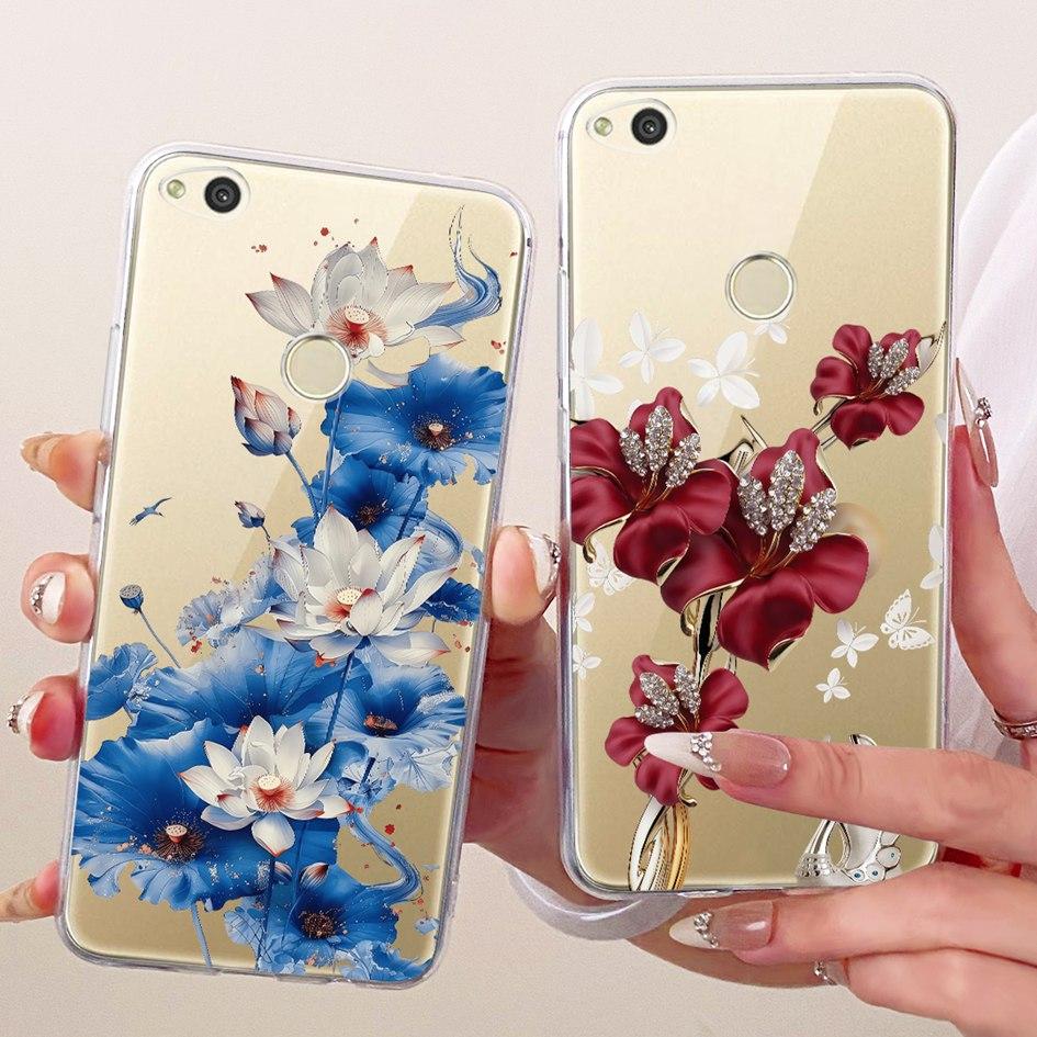 For Huawei P8 P9 Lite 2017 Case PRA-TL10 Cover Fashion Butterfly Soft Clear TPU Phone Case For Honor 8 Lite Nova Lite 2017 Funda