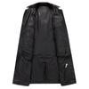 Middle-aged Men's Long Down Jacket Leather Coat Removable Lining Leather Coat Sheepskin Leather Windbreaker Men's Jacket