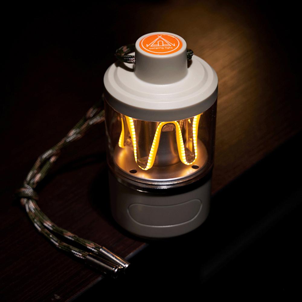 LED campinglys Vanntett utendørs dekorativ bordlampe Oppladbar bærbar campinglykt