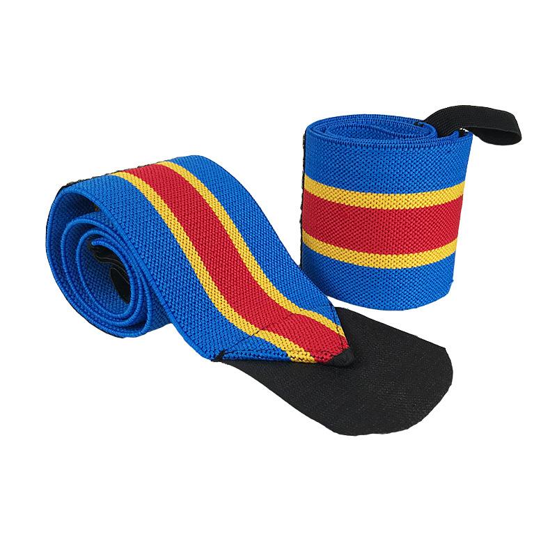 Strength Strap Wrist Guard Fitness Training Horizontal Bar Weightlifting Help Winding Protective Gear Captain America Same Color Series Wrist Guard