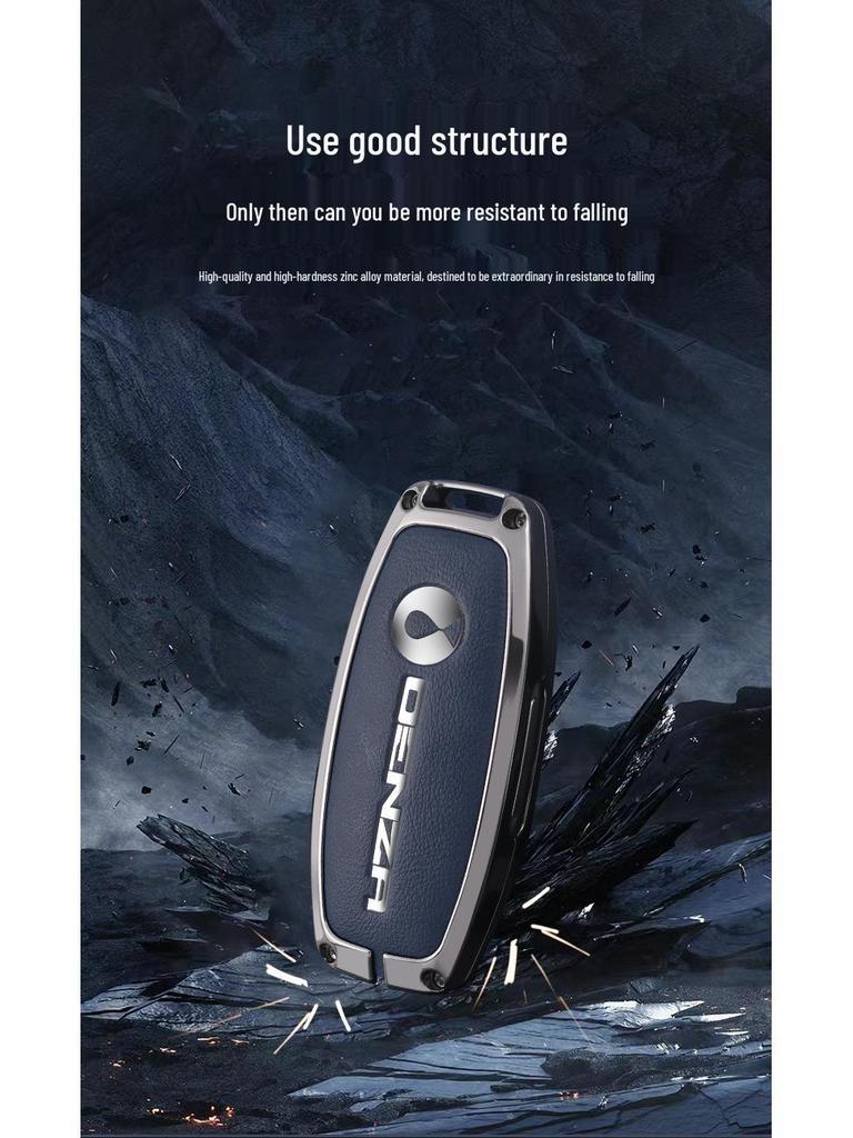 Denza D9 Pouzdro na klíč pro 23 modelů - Špičkový N7 N8 Obal klíče dálkového ovládání auta a spona