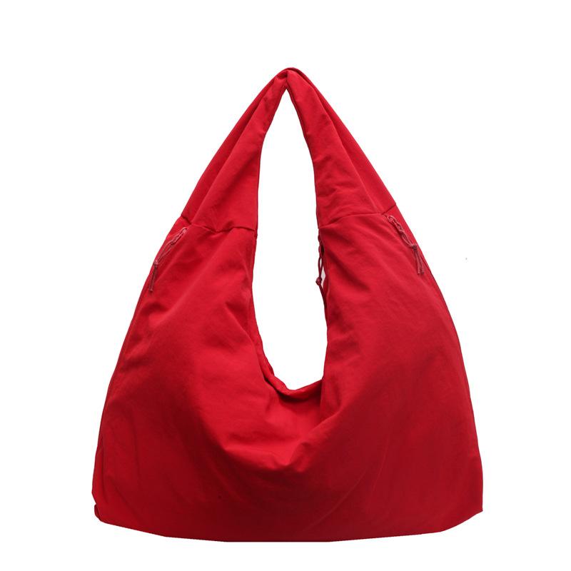 Slack fashion casual canvas tote bag women's new versatile large capacity armpit bag commuter shoulder bag
