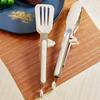 Lebensmittelzange, Küchenzange aus Edelstahl, Silikon, Nylon, rutschfeste Kochklammer, Klemme für Grill, Salatwerkzeuge, Grill, Küchenzubehör