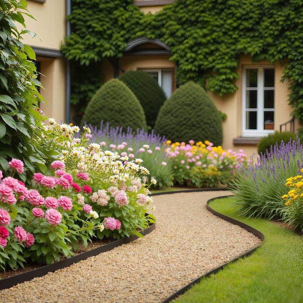 Landscape Edging, 3000 x 4 cm Plastic Garden Border Edging with 120 Spikes, No Dig, Flexible Lawn Edgings Roll, UV-Resistant Mini Fence Borders
