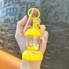 Keychain Pendant Portable Juicer Shape Key Chain with Movable Parts Colorful Beads Lightweight Buckle Design Keyring Keys Backpacks Decompression Toy