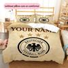 Custom Name,Germany Pattern Bedding Home Decoration Birthday Gift ( 1 Duvet Cover + 2 Pillowcase, Without Core),fan Merchandise.